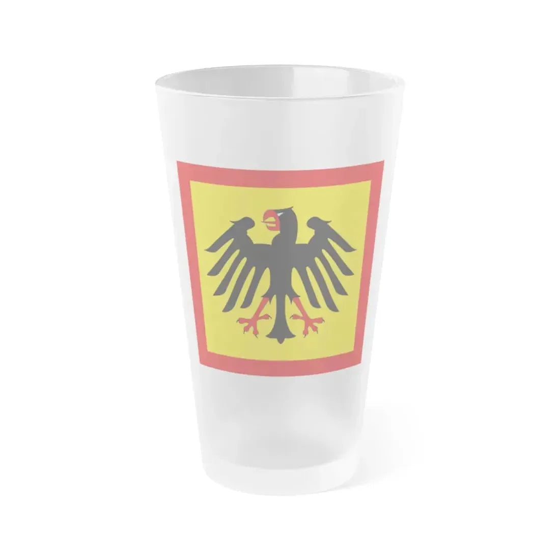 Flag of President of Germany Germany - Frosted Pint Glass 16oz 16oz Frosted - Go Mug Yourself