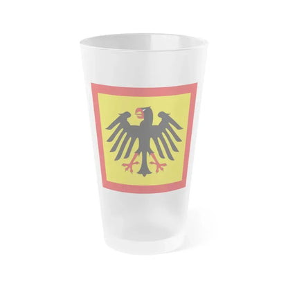 Flag of President of Germany Germany - Frosted Pint Glass 16oz 16oz Frosted - Go Mug Yourself