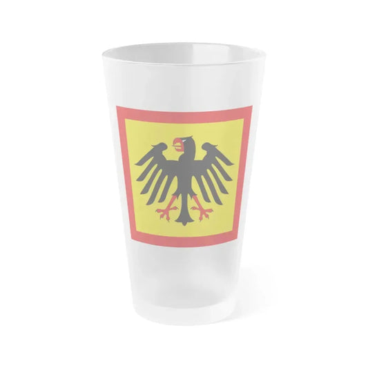 Flag of President of Germany Germany - Frosted Pint Glass 16oz 16oz Frosted - Go Mug Yourself