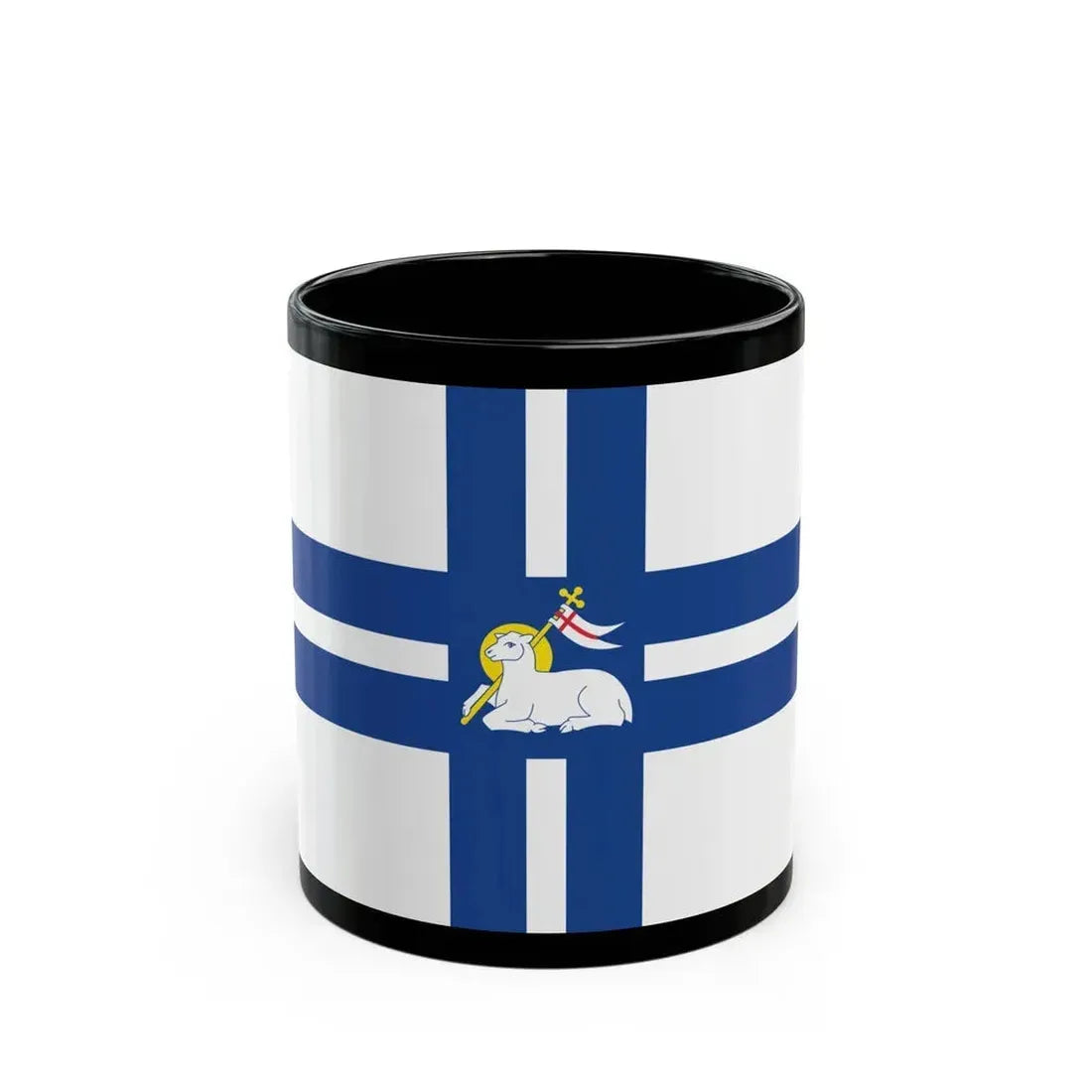 Flag of Preston UK - Black Coffee Mug - Go Mug Yourself