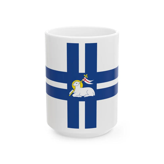 Flag of Preston UK - White Coffee Mug-15oz-Go Mug Yourself