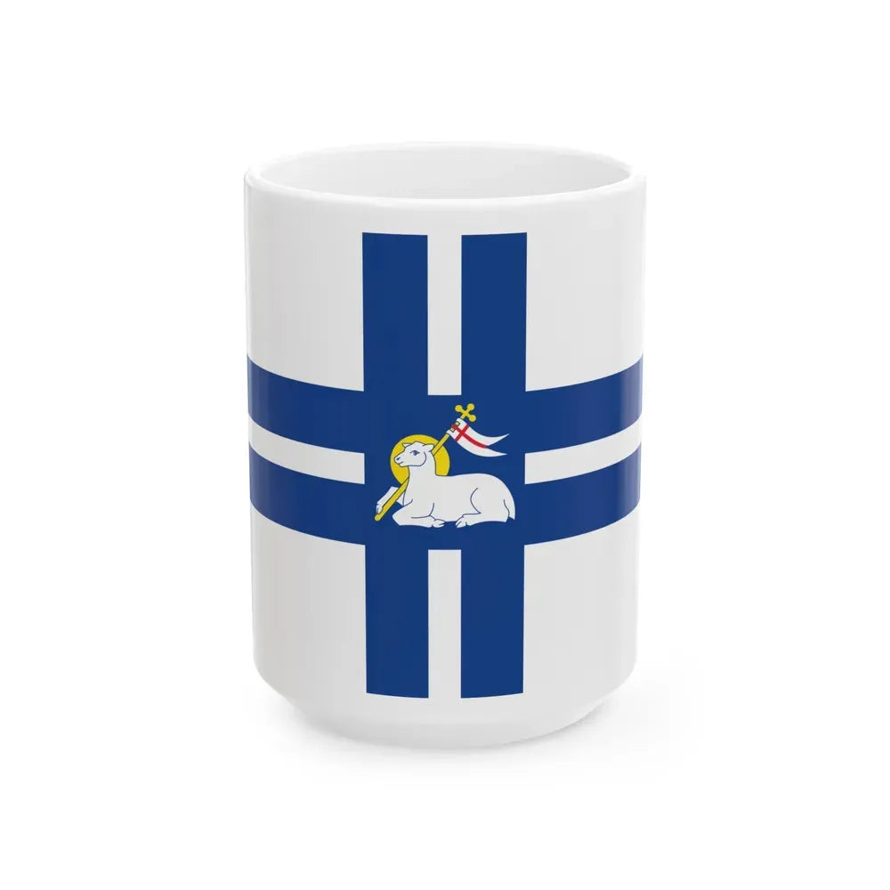 Flag of Preston UK - White Coffee Mug 15oz - Go Mug Yourself
