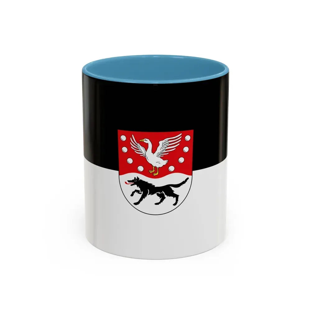 Flag of Prignitz Germany - Accent Coffee Mug 11oz Light Blue - Go Mug Yourself