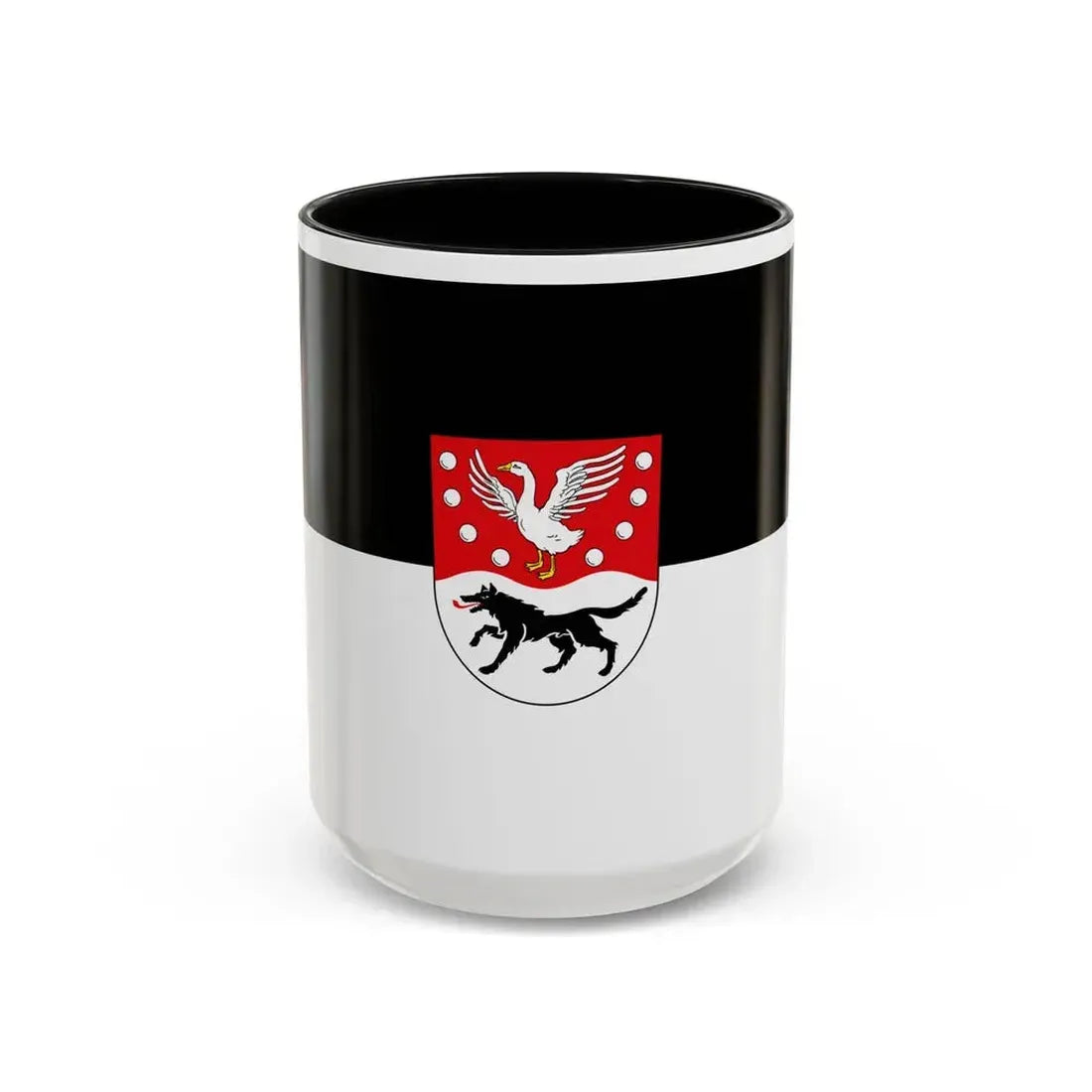 Flag of Prignitz Germany - Accent Coffee Mug 15oz Black - Go Mug Yourself