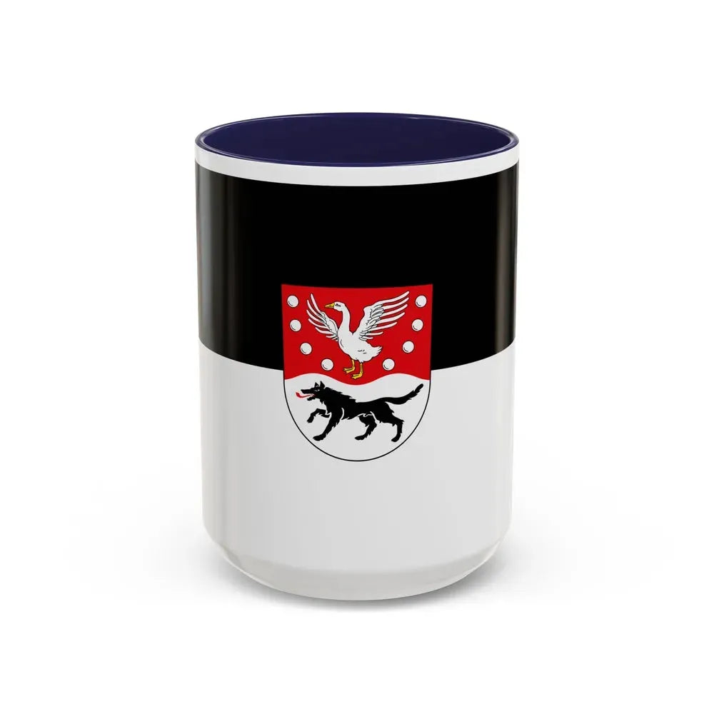 Flag of Prignitz Germany - Accent Coffee Mug 15oz Navy - Go Mug Yourself