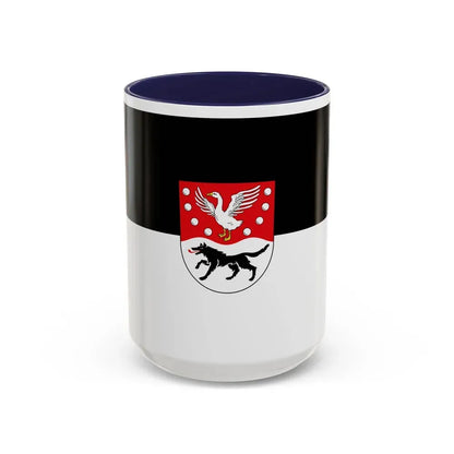 Flag of Prignitz Germany - Accent Coffee Mug 15oz Navy - Go Mug Yourself
