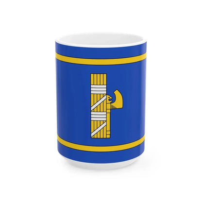 Flag of Prime Minister of Italy 1927-1943 v2 (Italy) White Coffee Mug 15oz - Go Mug Yourself