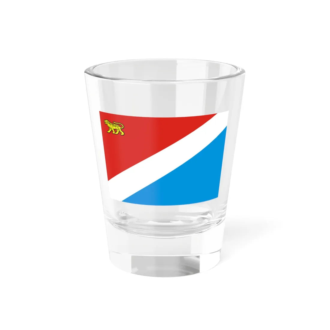 Flag of Primorsky Krai (Russia) Shot Glass 1.5oz 1.5oz - Go Mug Yourself