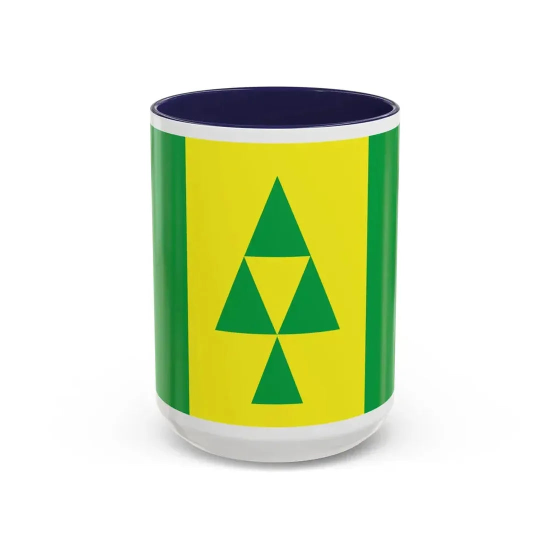 Flag of Prince Albert Saskatchewan Canada - Accent Coffee Mug 15oz Navy - Go Mug Yourself