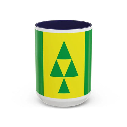 Flag of Prince Albert Saskatchewan Canada - Accent Coffee Mug 15oz Navy - Go Mug Yourself