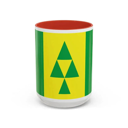 Flag of Prince Albert Saskatchewan Canada - Accent Coffee Mug 15oz Red - Go Mug Yourself