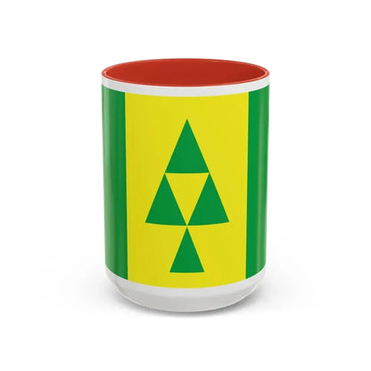 Flag of Prince Albert Saskatchewan Canada - Accent Coffee Mug 15oz Red - Go Mug Yourself