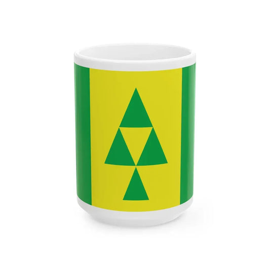 Flag of Prince Albert Saskatchewan Canada - White Coffee Mug 15oz - Go Mug Yourself