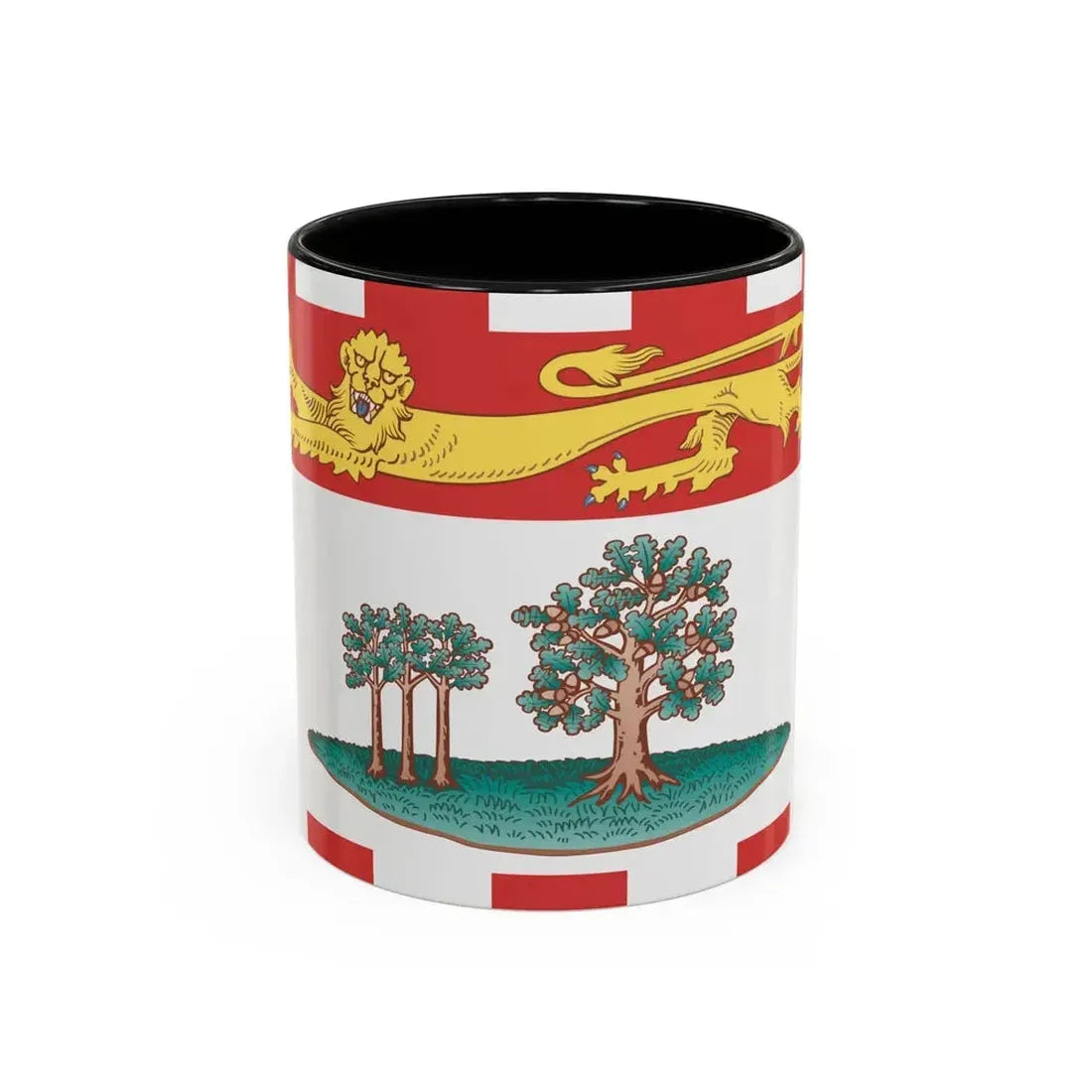Flag of Prince Edward Island Canada - Accent Coffee Mug 11oz Black - Go Mug Yourself