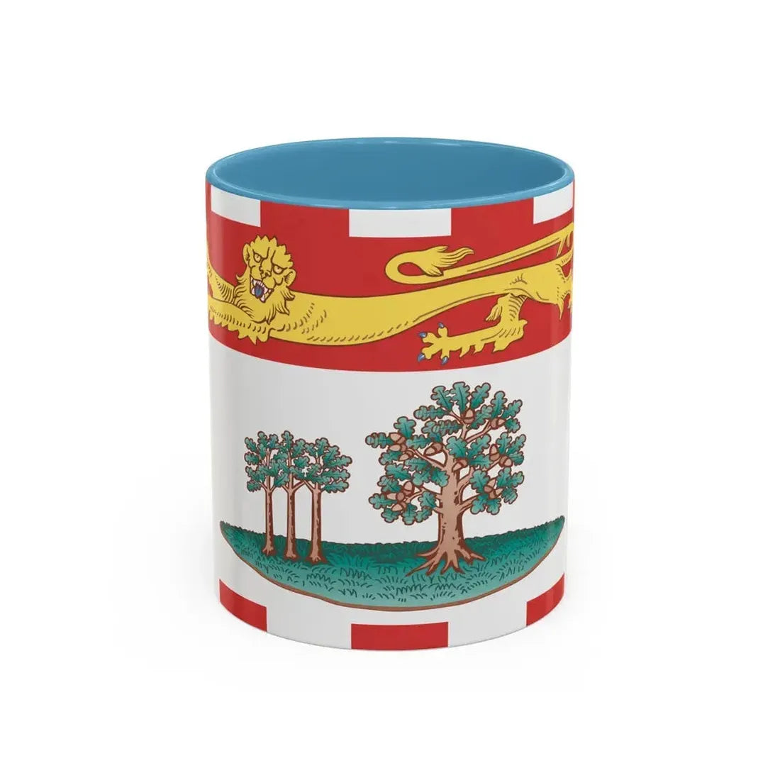 Flag of Prince Edward Island Canada - Accent Coffee Mug 11oz Light Blue - Go Mug Yourself