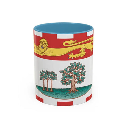 Flag of Prince Edward Island Canada - Accent Coffee Mug 11oz Light Blue - Go Mug Yourself