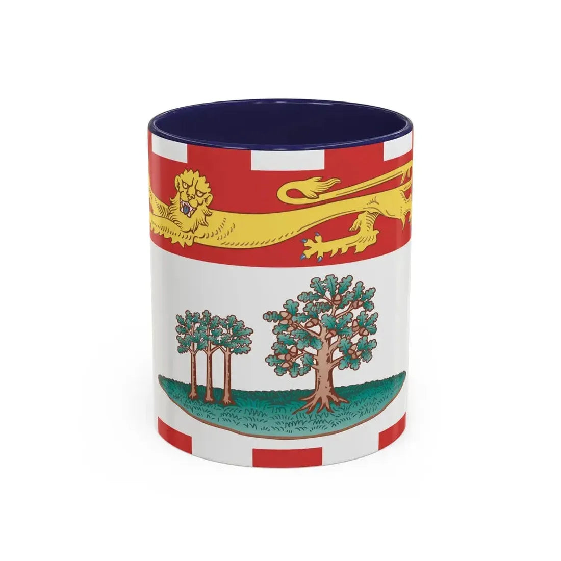Flag of Prince Edward Island Canada - Accent Coffee Mug 11oz Navy - Go Mug Yourself