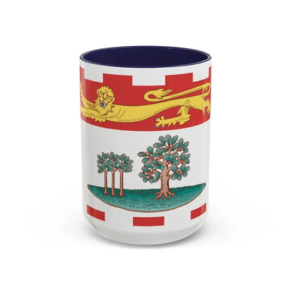 Flag of Prince Edward Island Canada - Accent Coffee Mug 15oz Navy - Go Mug Yourself