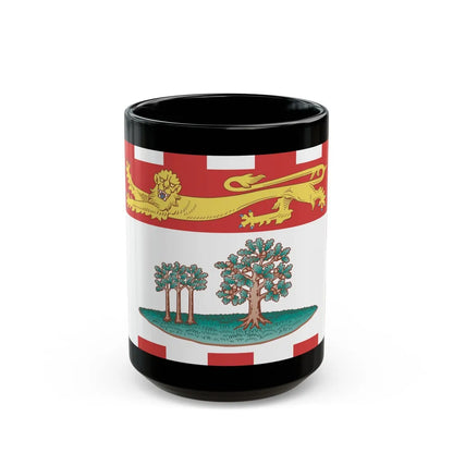 Flag of Prince Edward Island Canada - Black Coffee Mug-15oz-Go Mug Yourself