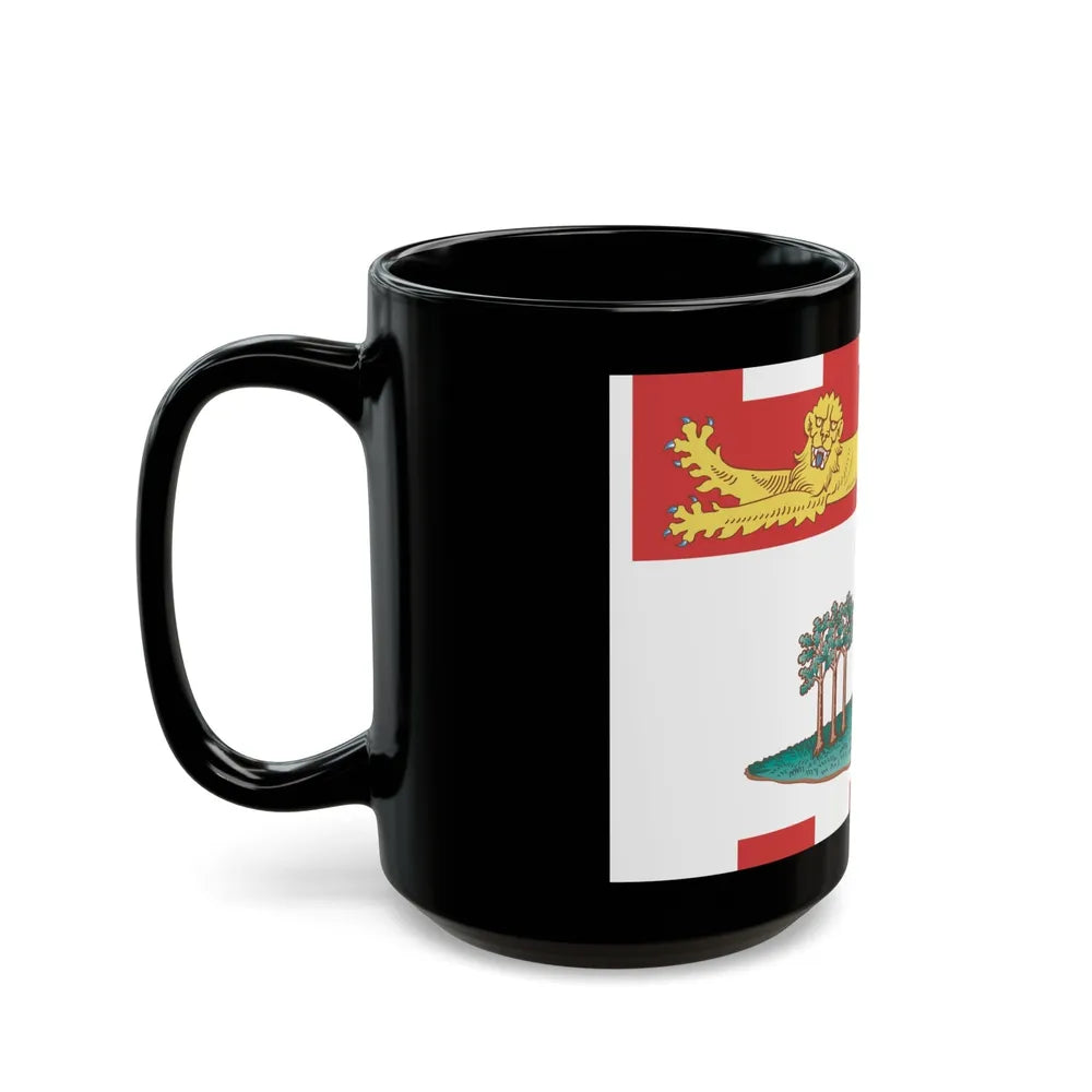 Flag of Prince Edward Island Canada - Black Coffee Mug-Go Mug Yourself