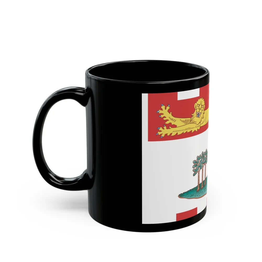 Flag of Prince Edward Island Canada - Black Coffee Mug-Go Mug Yourself