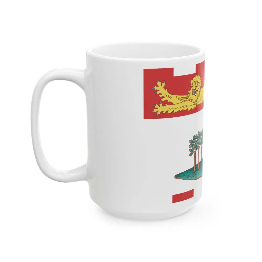 Flag of Prince Edward Island Canada - White Coffee Mug-Go Mug Yourself