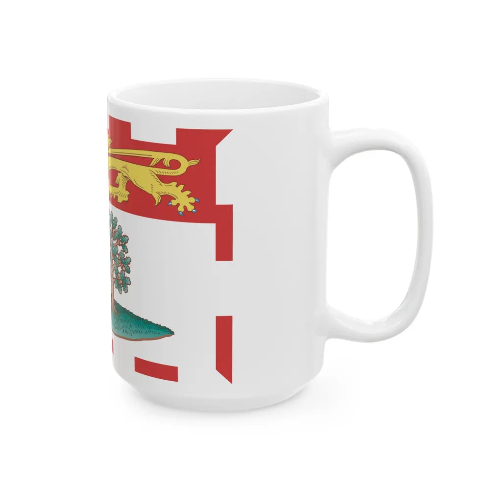 Flag of Prince Edward Island Canada - White Coffee Mug-Go Mug Yourself