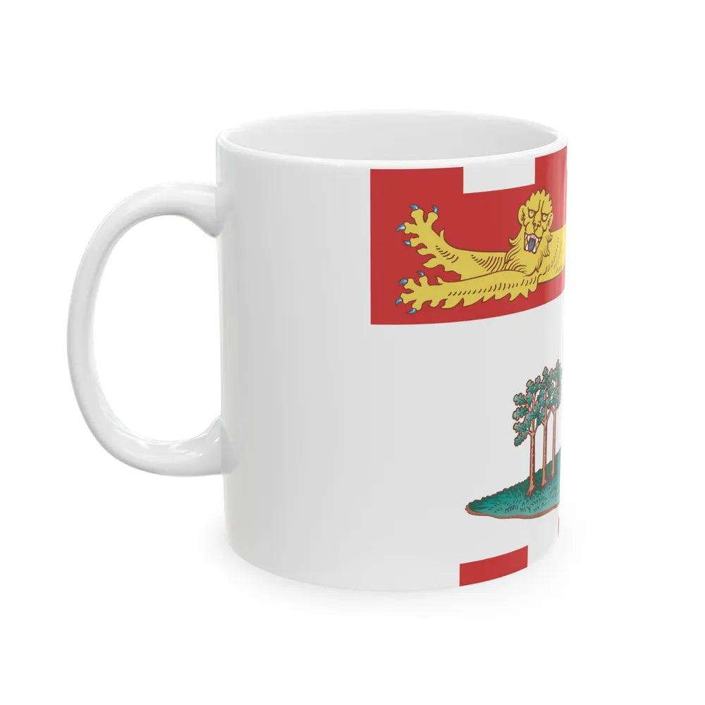 Flag of Prince Edward Island Canada - White Coffee Mug-Go Mug Yourself