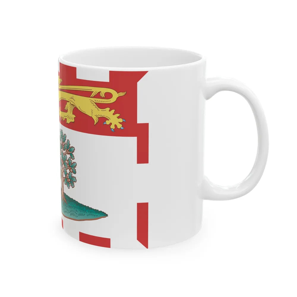 Flag of Prince Edward Island Canada - White Coffee Mug-Go Mug Yourself