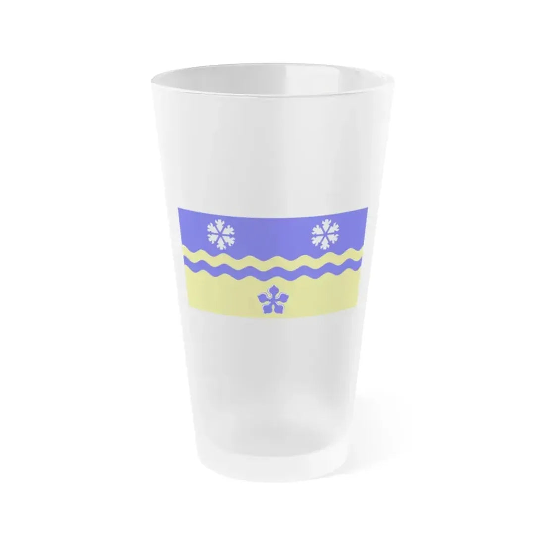 Flag of Prince George British Columbia Canada - Frosted Pint Glass 16oz 16oz Frosted - Go Mug Yourself