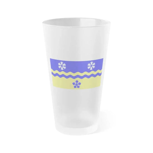Flag of Prince George British Columbia Canada - Frosted Pint Glass 16oz 16oz Frosted - Go Mug Yourself