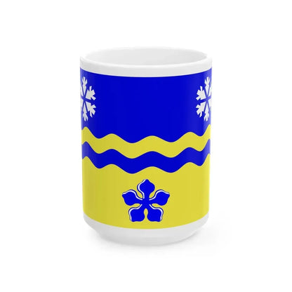 Flag of Prince George British Columbia Canada - White Coffee Mug 15oz - Go Mug Yourself