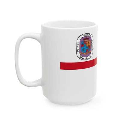 Flag of Prince Georges County Maryland (United States) White Coffee Mug - Go Mug Yourself