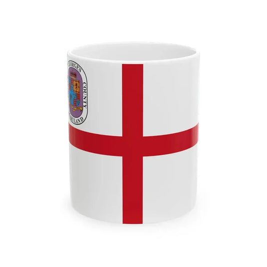 Flag of Prince Georges County Maryland unofficial (United States) White Coffee Mug 11oz - Go Mug Yourself