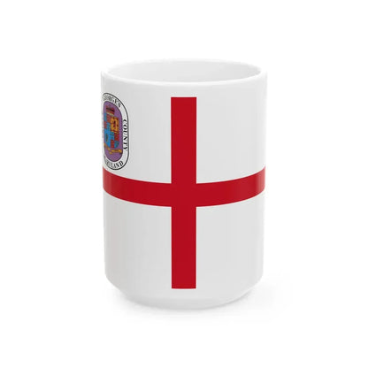 Flag of Prince Georges County Maryland unofficial (United States) White Coffee Mug 15oz - Go Mug Yourself