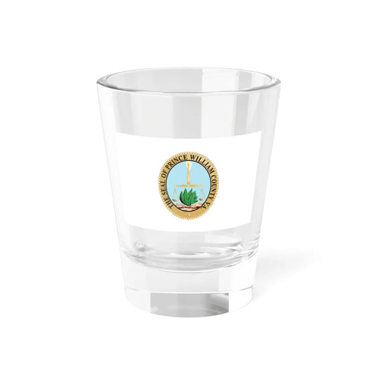Flag of Prince William County Virginia (United States) Shot Glass 1.5oz 1.5oz - Go Mug Yourself