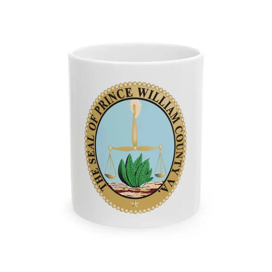 Flag of Prince William County Virginia (United States) White Coffee Mug 11oz - Go Mug Yourself