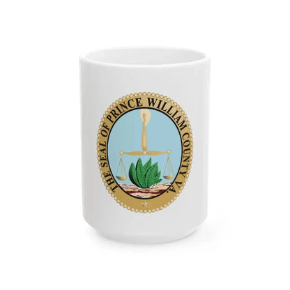 Flag of Prince William County Virginia (United States) White Coffee Mug 15oz - Go Mug Yourself