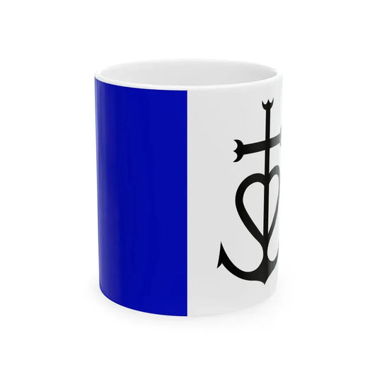 Flag of Principality of Aigues-Mortes (France) White Coffee Mug 11oz - Go Mug Yourself