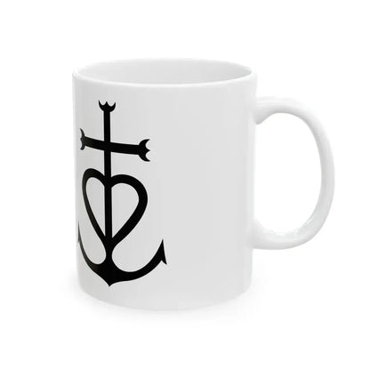 Flag of Principality of Aigues-Mortes (France) White Coffee Mug - Go Mug Yourself