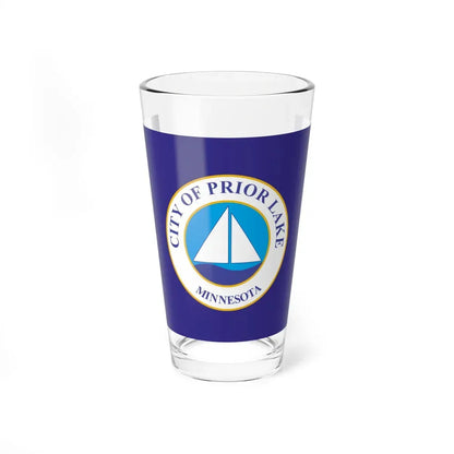 Flag of Prior Lake, Minnesota - Pint Glass 16oz 16oz - Go Mug Yourself