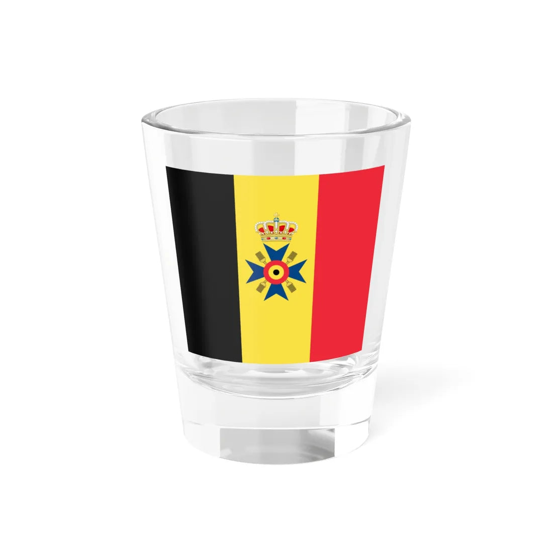 Flag of Pro Belgica (Belgium) Shot Glass 1.5oz 1.5oz - Go Mug Yourself