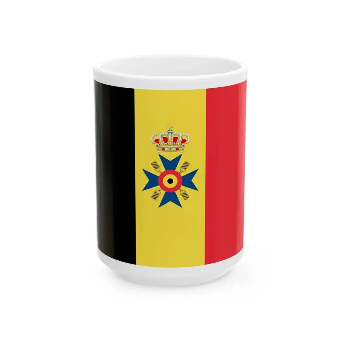 Flag of Pro Belgica (Belgium) White Coffee Mug 15oz - Go Mug Yourself