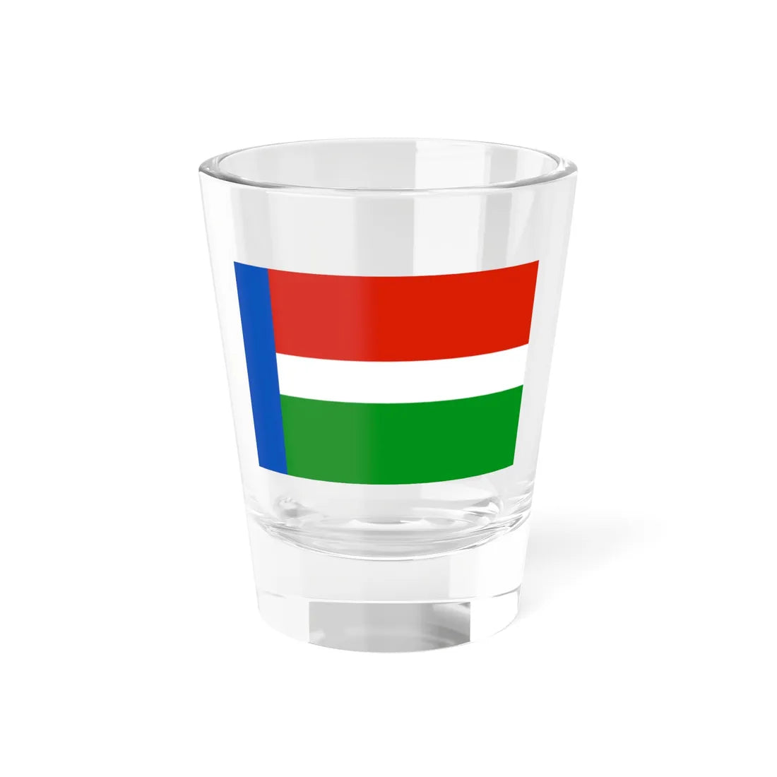 Flag of Prokopyevsky District 2010 (Russia) Shot Glass 1.5oz 1.5oz - Go Mug Yourself