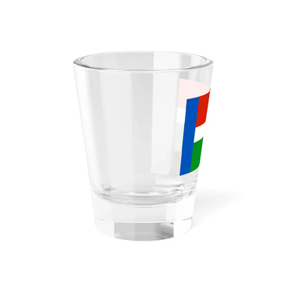 Flag of Prokopyevsky District 2010 (Russia) Shot Glass 1.5oz - Go Mug Yourself
