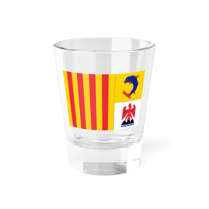 Flag of Provence-Alpes-Cote dAzur (France) Shot Glass 1.5oz 1.5oz - Go Mug Yourself