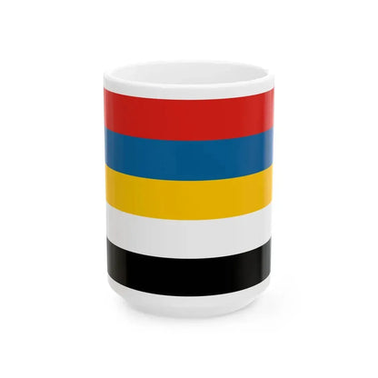 Flag of Provincial Commander-in-Chief of Beiyang Fleet (China) White Coffee Mug 15oz - Go Mug Yourself