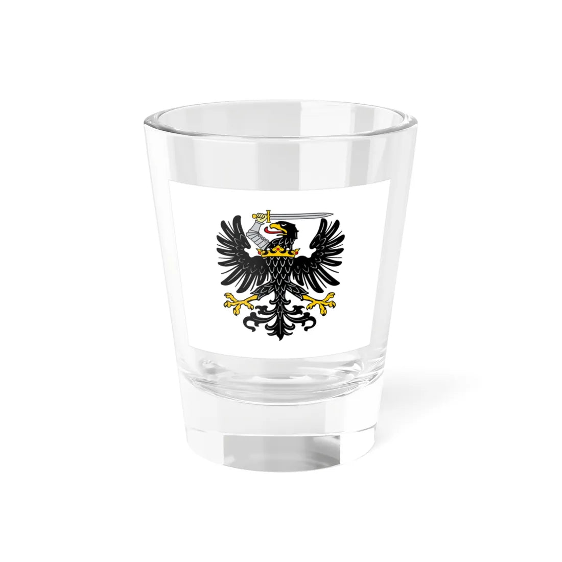 Flag of Prussia 1466-1772 Lob (Russia) Shot Glass 1.5oz 1.5oz - Go Mug Yourself