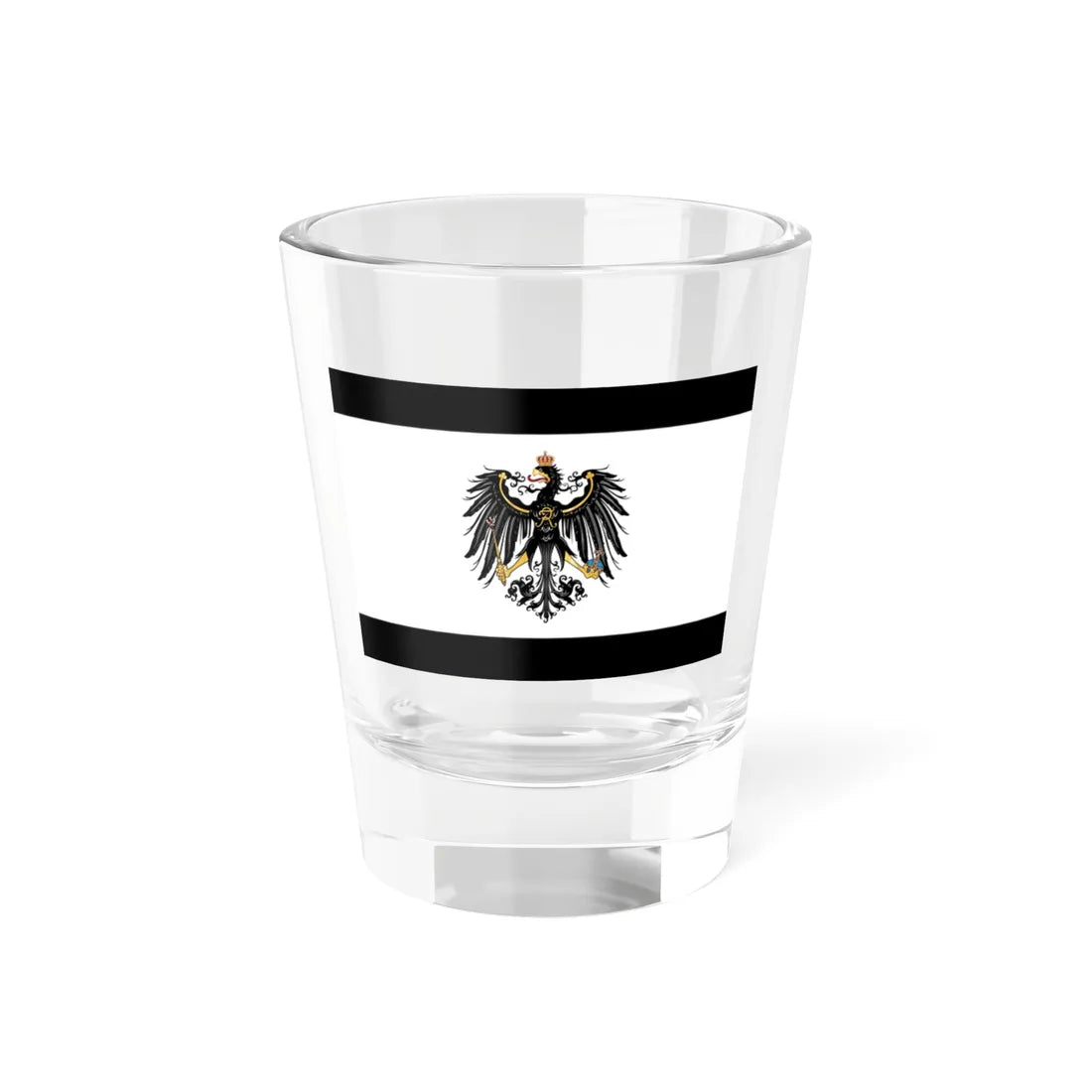 Flag of Prussia 3-2 (Russia) Shot Glass 1.5oz 1.5oz - Go Mug Yourself