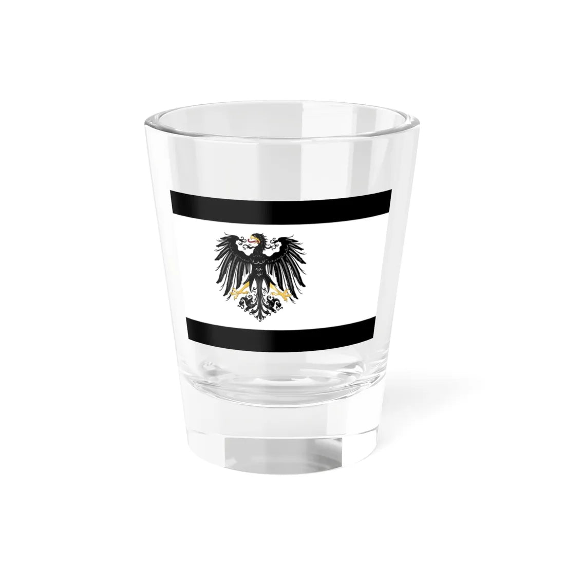 Flag of Prussia without regalia 3-2 (Russia) Shot Glass 1.5oz 1.5oz - Go Mug Yourself